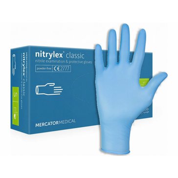 Rukavice nitrilové Modré L/100ks